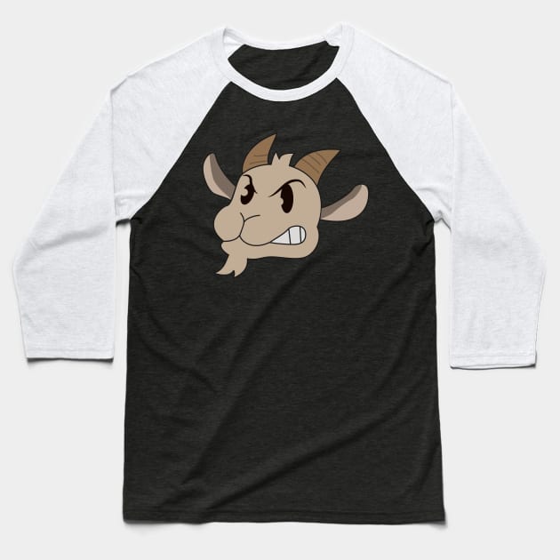 Angry Goat Baseball T-Shirt by AngryGoat